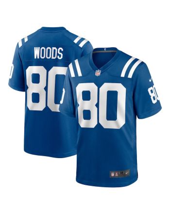 Jelani Woods 80 Indianapolis Colts Men Game Jersey - Royal