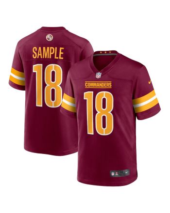 Jalen Sample 18 Washington Commanders Men Game Jersey - Burgundy