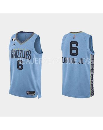 Memphis Grizzlies 6 Kenneth Lofton Jr. 2022-23 Statement Edition Light Blue Men Jersey