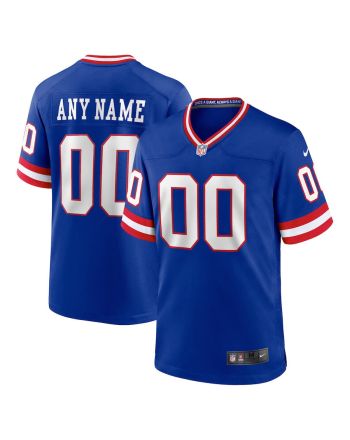 New York Giants Classic Custom 00 Game Jersey - Royal