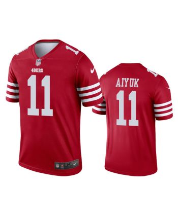 San Francisco 49ers Brandon Aiyuk 11 2022-23 Legend Scarlet Jersey - Men's