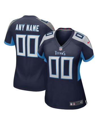 Tennessee Titans Women Custom Game Jersey - Navy