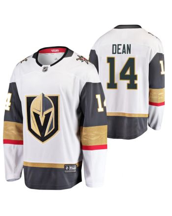 Men Zach Dean 14 2023 Draft Vegas Golden Knights Away Jersey White