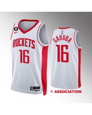 Houston Rockets 2022-23 Usman Garuba 16 Association Edition White Jersey Swingman