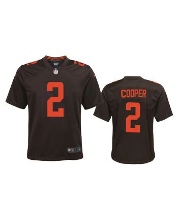 Amari Cooper 2 Cleveland Browns Youth Brown Alternate Game Jersey Jersey