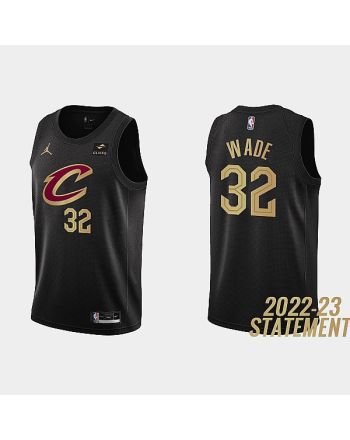 Cleveland Cavaliers 32 Dean Wade 2022-23 Statement Edition Black Men Jersey