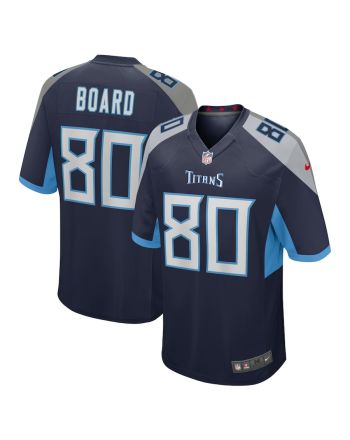 C.J. Board 80 Tennessee Titans Home Game Player Jersey - Navy