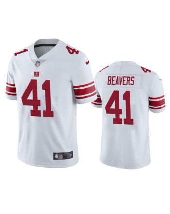 New York Giants Darrian Beavers 41 White Vapor Limited Jersey