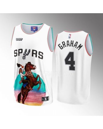 Devonte' Graham 4 San Antonio Spurs NBA & KidSuper Studios Unisex Hometown Jersey