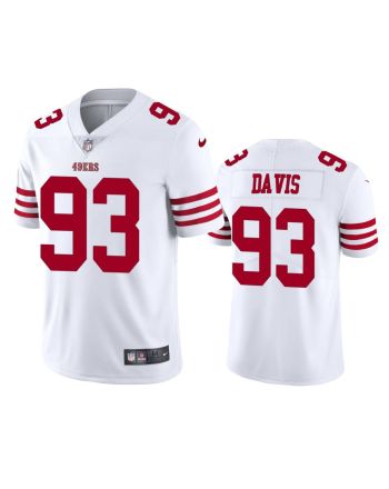 San Francisco 49ers Kalia Davis 93 White Vapor Limited Jersey