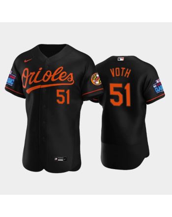 Austin Voth 51 Little League Classic 2022-23 Baltimore Orioles Black Alternate Jersey