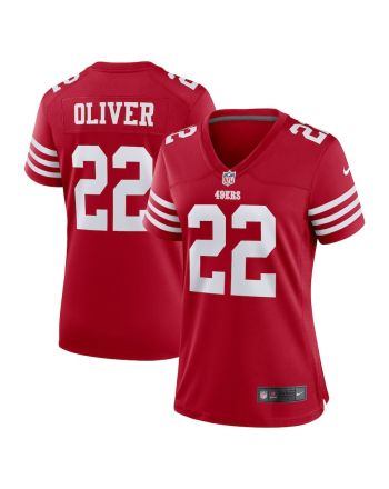 Isaiah Oliver San Francisco 49ers Women's Player Game Jersey - Scarlet