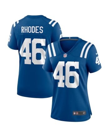 Luke Rhodes 46 Indianapolis Colts Women Game Jersey - Royal