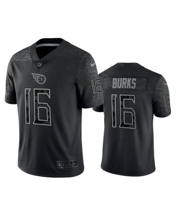 Treylon Burks 16 Tennessee Titans Black Reflective Limited Jersey - Men