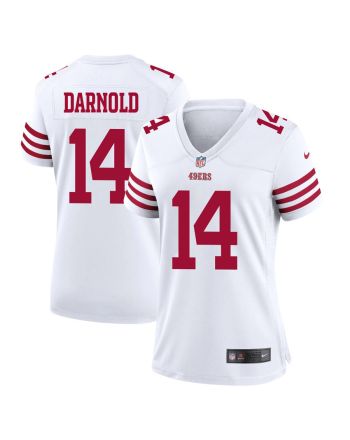 Sam Darnold 14 San Francisco 49ers Women Game Jersey - White