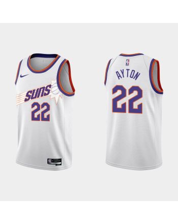 Phoenix Suns 22 Deandre Ayton 2022-23 City Edition White Men Jersey