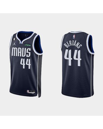 Dallas Mavericks 44 Davis Bertans 2022-23 Statement Edition Navy Men Jersey