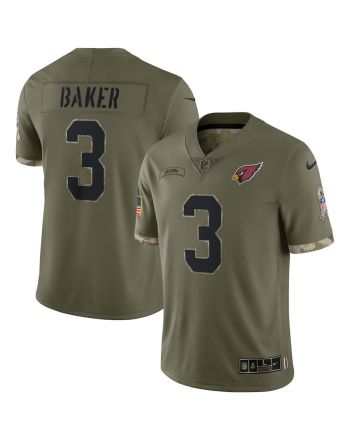 Budda Baker Arizona Cardinals 2022 Salute To Service Limited Jersey - Olive