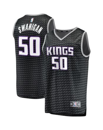 Caleb Swanigan Sacramento Kings Fast Break Player Jersey - Statement Edition - Black