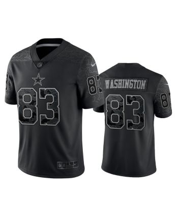 James Washington 83 Dallas Cowboys Black Reflective Limited Jersey - Men