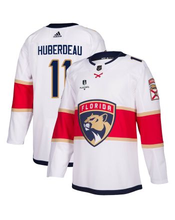 Florida Panthers Jonathan Huberdeau 11 Away 2023 Stanley Cup Playoffs Breakaway Men Jersey - White