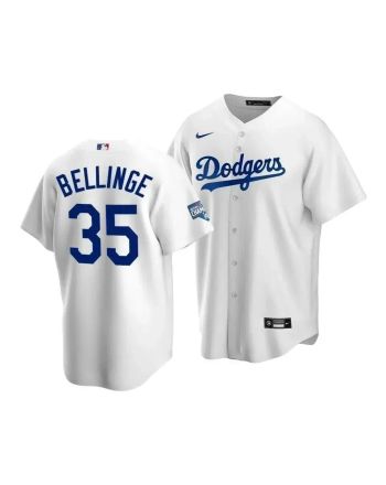 Men's Los Angeles Dodgers Cody Bellinger 35 2020 World Series Champions White Home Jersey