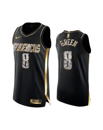 Dallas Mavericks Josh Green Black Diamond Edition Jersey 2022 Playoffs 8