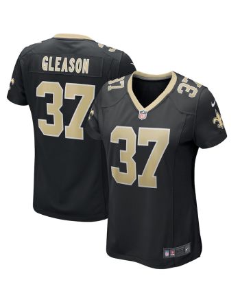 Steve Gleason 37 New Orleans Saints Women Game Retired Jersey - Black