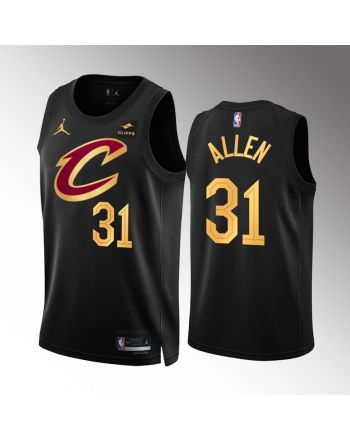 Cleveland Cavaliers Jarrett Allen 31 Statement Edition Black Jersey 2022-23 Swingman