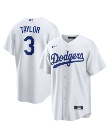 Chris Taylor 3 Los Angeles Dodgers Men Jersey - White