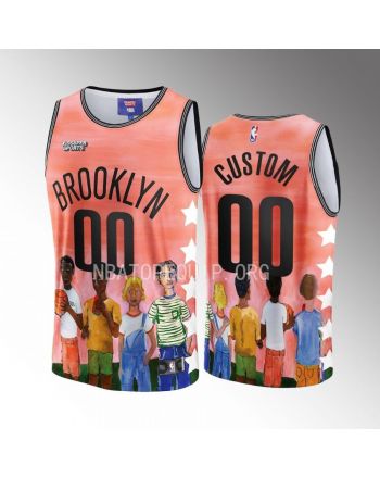 Custom Brooklyn Nets NBA & KidSuper Studios Unisex Hometown Jersey