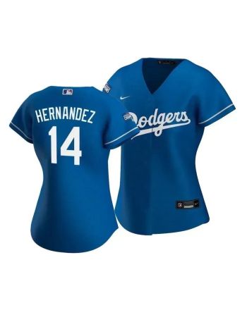 Dodgers Enrique Hernandez 14 2020 World Series Champions Royal Alternate Women's Jersey