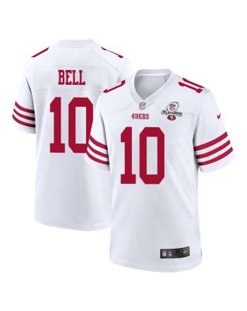 Ronnie Bell 10 San Francisco 49ers 2023 Playoffs Patch Game Men Jersey - White