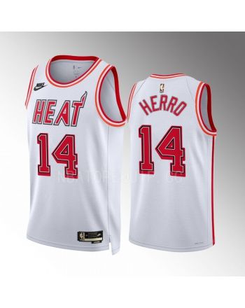 Miami Heat Tyler Herro 14 2022-23 Classic Edition White Men Jersey Swingman