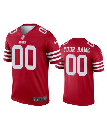 San Francisco 49ers 00 Custom 2022-23 Legend Scarlet Jersey - Men's