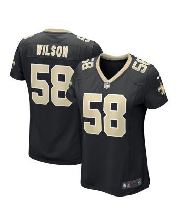 Eric Wilson 58 New Orleans Saints Women Game Jersey - Black