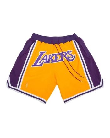 Los Angeles Lakers NBA Retro Shorts - Yellow/Purple