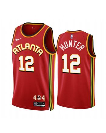 De'Andre Hunter 2022-23 Atlanta Hawks Red 12 Icon Edition Jersey - Men Jersey