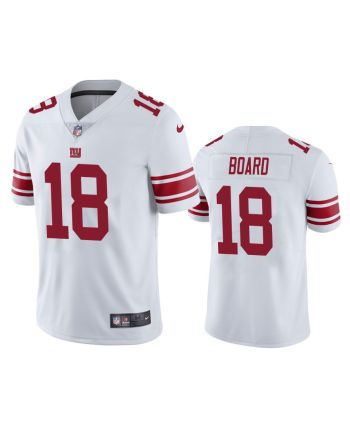 New York Giants C.J. Board 18 White Vapor Limited Jersey