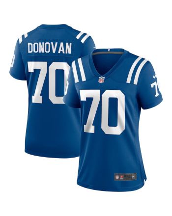 Art Donovan 70 Indianapolis Colts Women Game Retired Jersey - Royal