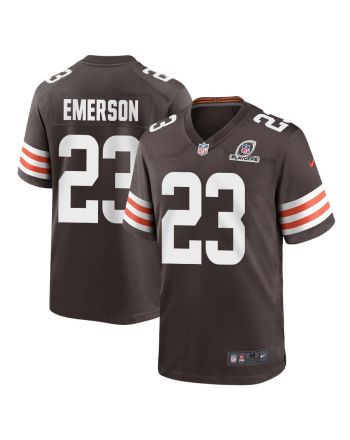 Martin Emerson 23 Cleveland Browns 2023 Playoffs Patch Game Men Jersey - Brown