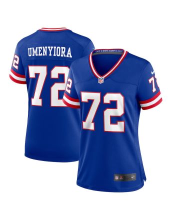 Osi Umenyiora 72 New York Giants Women's Classic Retired Player Game Jersey - Royal