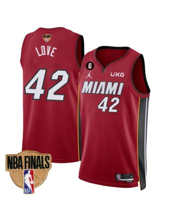 Kevin Love 42 Miami Heat Final Champions 2023 Swingman Jersey - Red