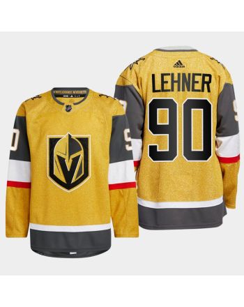 Robin Lehner 90 Vegas Golden Knights Gold Jersey 2023 Home