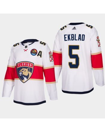 Florida Panthers Aaron Ekblad 5 2023 All-Star Patch Away White Jersey