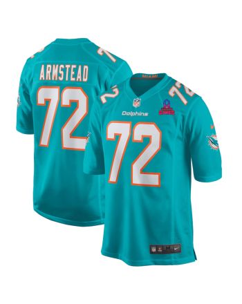 Terron Armstead 72 Miami Dolphins 2024 Pro Bowl Patch Game Men Jersey - Aqua