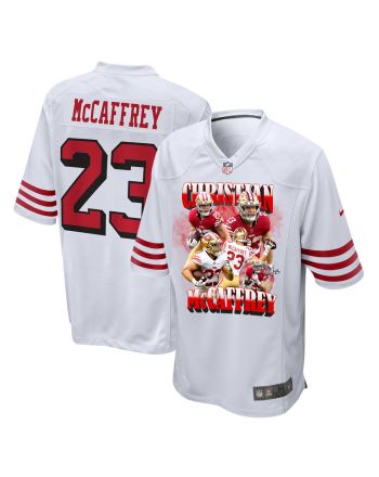 Christian McCaffrey 23 San Francisco 49ers Rushing Magic White Game Jersey - Men