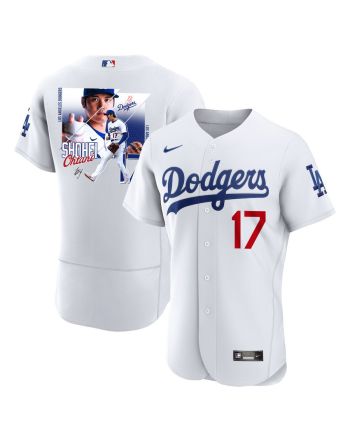 Shohei Ohtani 17 Los Angeles Dodgers Signed Greatest Sho On Earth 2023 Home ELITE Men Jersey - White