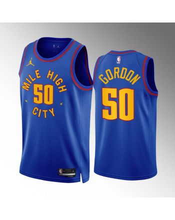 Denver Nuggets Aaron Gordon 50 2022-23 Statement Edition Blue Jersey Mile High City