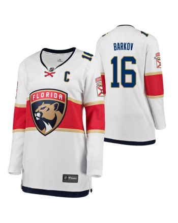 Florida Panthers Aleksander Barkov 16 2023 Away Women White Jersey Jersey